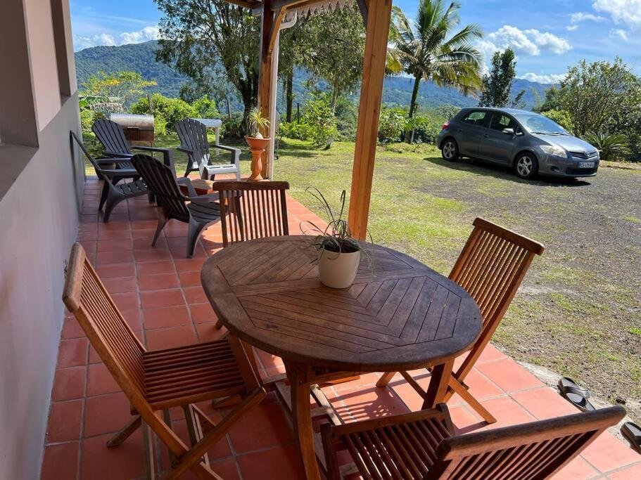 972B-Coin De Verdure Au Pied De La Montagne Pelee Le Morne Rouge Kültér fotó
